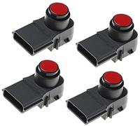 Wivplex Car Pdc Sensor 4 Color 4Pcs Parking, for Kia 95720-J5310 Park Assist Object Reserve Aid vehicle rear detection sensor unit(Red)