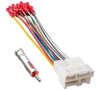 Wivplex Car Radio Wiring Harness wAntenna Adapter, for 1988-2002 GM, for Chevrolet, for GMC, for Buick, for Cadillac, Install Stereo Adapter wWire Connector Butt Radio Adapter Cable