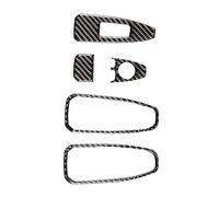Wivplex Car Soft Carbon Fiber Window Glass Lift Switch Panel Cover Trim Stickers, for BMW, Z4 G29 2017-2020 Black Window Switch Trim