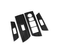Wivplex Car Stainless Steel Window Glass Lift Button Switch Cover Trim Door Armrest Panel, for Mazda, CX9 CX-9 2022+ RHD Window Switch Trim