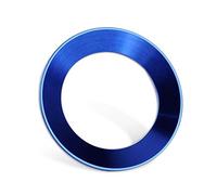 Wivplex Car Steering Wheel Logo Trim Decoration Ring Sticker Badge, for VW, for Golf, for Jetta, MK7 MK6, for POLO, CC, for EOS, for Tiguan, for Passat, B7 Dashboard Air Outlet Cover(Blue)