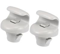 Wivplex Car Sun Visor Holder Clip, Bracket Hook Clips Hanger, for NISSAN, Sentra 2015-2019, ABS, No.96409CG000, Gray, 2pcs Auto Dashboard Sunshade Clip