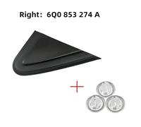 Wivplex Car Wing Door Side Rearview Mirror Triangle Trim Cover Molding Corner Panel, for VW, for POLO, for 9N3 MK4 2006-2010 6Q0853273A 6Q0853274A Side Mirror Triangle Cover(POLO 9N3 2006-2010-R)