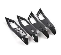 Wivplex Carbon Fiber Chrome, for Ford, for Focus, MK4 2019 2020 ABS Window Lift Switch Armrest Decoration Cover Trims Accessories Window Switch Trim(Carbon look)