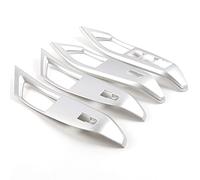Wivplex Carbon Fiber Chrome, for Ford, for Focus, MK4 2019 2020 ABS Window Lift Switch Armrest Decoration Cover Trims Accessories Window Switch Trim(SL)