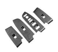 Wivplex Carbon Fiber Window Glass Lift Button Trim Switch Cover Door Armrest Panel Sticker HRV HR-V, for Vezel, 2021 2022 Window Switch Trim