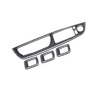 Wivplex Carbon Fiber Window Lifter Control Frame Window Switch Decor Armrest Panel Trim Car Interior Accessories, for BMW, X5 E70 X6 C684 Window Switch Trim