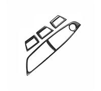 Wivplex Carbon Fiber Window Switch Panel Frame Cover Trim, for BMW, 5 Series F10 2011-2018 LHD for RHD Window Switch Trim(RHD (Pure Color))