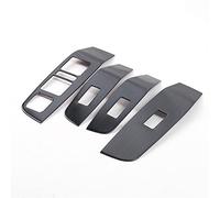 Wivplex Carbon Look Chrome, for Haval, F7 F7X 2019 2020 Stainless Steel Window Switch Panel Frame Trim Sticker Car Styling Window Switch Trim(BK)