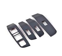Wivplex Carbon Look Chrome, for Haval, F7 F7X 2019 2020 Stainless Steel Window Switch Panel Frame Trim Sticker Car Styling Window Switch Trim(Carbon Look)