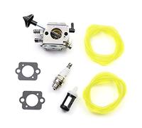 Wivplex Carburetor Kit Trimmer Cutter Leaf Blower Carb Spark Plug Fuel Filter, for, BR400 BR420 BR320 BR380 42031200601 2 Stroke Replacement Engine Carburetor Kit