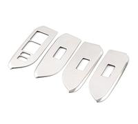 Wivplex Chrome Window Switch Cover Trim, for Toyota, for Land Cruiser, 150 Prado LC150 FJ150 2010-2014 - 2017-2019 Decoration Accessories Window Switch Trim(Stainless steel SL)