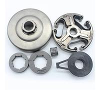 Wivplex Clutch Drum Worm Gear Needle Bearing Kit, for Husqvarna, 372XP 365 371 372 362 Chainsaw Parts With 3 8 7T 8T Sprocket Rims Lawn Mower Clutch Kit
