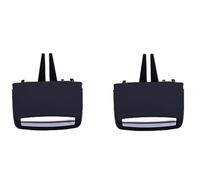 Wivplex Dashboard Left Right Central AC Conditioner Air Vent Outlet Cover Panel Replacement, for BMW, X5 X6 E70 E71 E72 2007-2014 64229220101 Car Air Vent Clip(BLACK Front Ac Vent Slider)