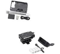 Wivplex Detachable Phone Holder, for BMW, F800S K1200R Sport K1300R Motorcycle Accessories Mobile Phone Navigation Bracket USB Phone Charging Motorcycle Phone Holder(BLACK BC)