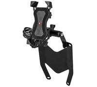 Wivplex Detachable Phone Holder, for MT07, for Tracer 700 2016-2020 Motorcycle Windshield Stand Holder Phone Mobile Phone GPS Navigation Plate Bracket Motorcycle Phone Holder(BLACK USB charging B)