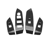 Wivplex Door Handle Window Switch Cover Trim Sticker C384, for Mazda, CX5 CX-5 2017 2018 Car Interior Trim ABS Carbon Fiber Inside Left Hand Drive Window Switch Trim Panel