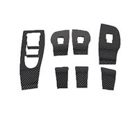 Wivplex Door Window Armrest Cover Switch Panel Trim Car Accessories Carbon Fiber, for Mazda, 3 Axela Sedan BP 2019 2020 Only Fit Left Hand Drive Window Switch Trim