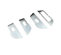 Wivplex Door Window Armrest Cover Switch Panel Trim, for Mercedes-Benz, GLE-Class V167 GLE350 450 2019-2020 Car Accessories Stainless Steel Only Fit Left Hand Drive Window Switch Trim(Silver)