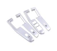 Wivplex Door Window Armrest Cover Switch Panel Trim Molding Garnish Car Accessories ABS, for Ford, Escape Kuga 2020 2021 Only Fit Left Hand Drive Window Switch Trim(White)