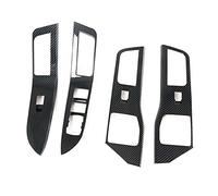 Wivplex Door Window Armrest Cover Switch Panel Trim Molding Garnish Car Accessories Carbon Fiber, for Ford, for Explorer, ST U625 2020 2021 LHD Window Switch Trim