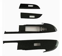 Wivplex Door Window Armrest Cover Switch Panel Trim Molding Garnish Car Decorate Accessories, for Toyota, Raize Z A200A A200 2019 2020 RHD Window Switch Trim(Carbon Fiber Style)