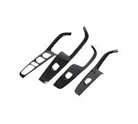 Wivplex Door Window Armrest Cover Switch Panel Trim Molding Garnish, for Hyundai, Ix35 2018 2019 Car Decorate Accessories Carbon Fiber Only Fit Left Hand Drive Window Switch Trim