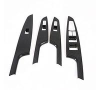 Wivplex Door Window Armrest Cover Switch Panel Trim Molding Garnish, for Hyundai, Tucson 2015-2020 Car Decorate Accessories Carbon Fiber Only Fit Left Hand Drive Window Switch Trim