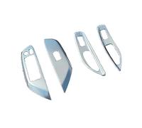 Wivplex Door Window Armrest Cover Switch Panel Trim Molding Garnish, for Toyota, Yaris XP210 2020 2021 Car Decorate Accessories Stainless Steel Window Switch Trim(Matte RHD)