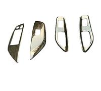 Wivplex Door Window Armrest Cover Switch Panel Trim Molding Garnish, for Toyota, Yaris XP210 2020 2021 Car Decorate Accessories Stainless Steel Window Switch Trim(RHD)
