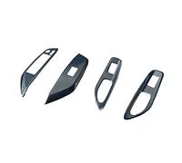 Wivplex Door Window Armrest Cover Switch Panel Trim Molding Garnish, for Toyota, Yaris XP210 2020 2021 Car Decorate Accessories Stainless Steel Window Switch Trim(Carbon Fiber RHD)