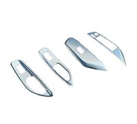 Wivplex Door Window Armrest Cover Switch Panel Trim Molding Garnish, for Toyota, Yaris XP210 2020 2021 Car Decorate Accessories Stainless Steel Window Switch Trim(Matte LHD)