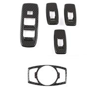 Wivplex For Ford, Ranger Everest 2015-2023 Car Window Lift Switch Headlight Switch Button Cover Trim Frame Decorator Accessories Window Switch Trim