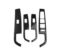 Wivplex For Hyundai, Sonata 2015-2019 Carbon Fiber Window Lift Switch Button Panel Cover Trim Interior Door Armrest Decoration Window Switch Trim