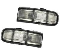 Wivplex For Jeep, for Renegade 2016-2021 Car Outside Rearview Mirror Indicator Light Side Mirror Turn Signal Lamp No Bulb(left) Wing Mirror Indicator Light(BLACK Left and Right)