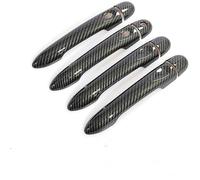 Wivplex for Lada, XRAY Cross Xrey X Ray X-RAY 2015 2016 2017 2018 2019 Carbon Fiber Car Door Handle Cover Car Exterior Door Handle Cover(Black 4dr 1 Key 2 Buttons)