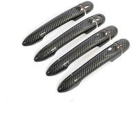 Wivplex for Lada, XRAY Cross Xrey X Ray X-RAY 2015 2016 2017 2018 2019 Carbon Fiber Car Door Handle Cover Car Exterior Door Handle Cover(Black 4dr 1 Key No Button)