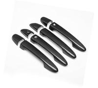Wivplex for Mazda, 2 2008-2019, for, 3 2010-2019, for, 6 2007-2019 Styling Carbon Fiber Chrome Car Door Handle Cover Accessories Car Exterior Door Handle Cover(Black 2 Buttons)