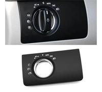 Wivplex For Mercedes, for Benz, ML GL W164, Front Headlight Control Switch Button Cover, Interior Headlamp Head Light Switch Panel Trim Accessories Replacement Headlight Switch Replacement(BLACK Model
