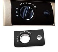 Wivplex For Mercedes, for Benz, ML GL W164, Front Headlight Control Switch Button Cover, Interior Headlamp Head Light Switch Panel Trim Accessories Replacement Headlight Switch Replacement(BLACK Model