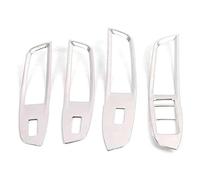 Wivplex For MG, ZS 2017-2021 Car Window Button Switch Cover Glass Lifting Trim Frame Stainless Steel Decoration Accessories Window Switch Trim