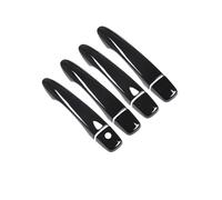 Wivplex For NISSAN, Navara NP300 Frontier D23 2015 2016 2017 2018 2019 2020 Glossy Black Car Door Handle Cover Trim Accessories Sticker Door Handle Shell(Black 2 buttons)