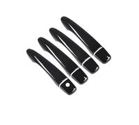 Wivplex For NISSAN, Navara NP300 Frontier D23 2015 2016 2017 2018 2019 2020 Glossy Black Car Door Handle Cover Trim Accessories Sticker Door Handle Shell(Black no button)