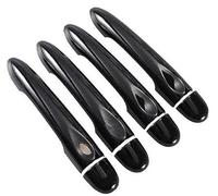 Wivplex for Renault, Captur Kaptur, for Samsung, QM3 2013-2020 Glossy Black Car Door Handle Cover 2014 2015 2016 2017 Car Exterior Door Handle Cover(Black 4dr No Key 1 Button)