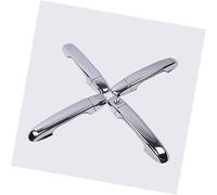 Wivplex for Toyota, Yaris Vitz XP130 Hatchback 2012-2017 Chrome Carbon Fiber Car Side Door Handle Cover Trim Sticker Accessories Car Exterior Door Handle Cover(Silver)