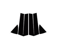 Wivplex For Toyota, Yaris XP90 2006-2011 XP130 2014-2019 5-Door Hatchback Car Pillar Posts Window Door Trims Sticker Cover Exterior Kits Door Window Pillar Posts(BLACK Fit Yaris XP130)