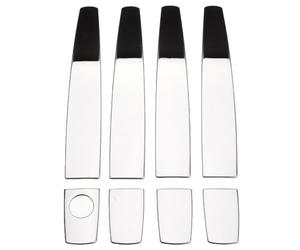 Wivplex For Vauxhall, for Opel, for Astra Mokka Corsa D Zafira B Insignia Meriva 1set Chrome Steel Door Handle Cover Trim Molding Door Handle Shell