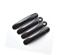 Wivplex for VW, for Golf, 5 MK5, for, V Rabbit 1K 2004-2009 Carbon Fiber Chrome Car Door Handle Cover Car Exterior Door Handle Cover(Black Model 2)