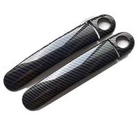 Wivplex for VW, for Golf, 5 MK5, for, V Rabbit 1K 2004-2009 Carbon Fiber Chrome Car Door Handle Cover Car Exterior Door Handle Cover(Black Model 5)