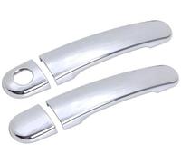 Wivplex for VW, for Golf, 5 MK5, for, V Rabbit 1K 2004-2009 Carbon Fiber Chrome Car Door Handle Cover Car Exterior Door Handle Cover(Black Model 7)